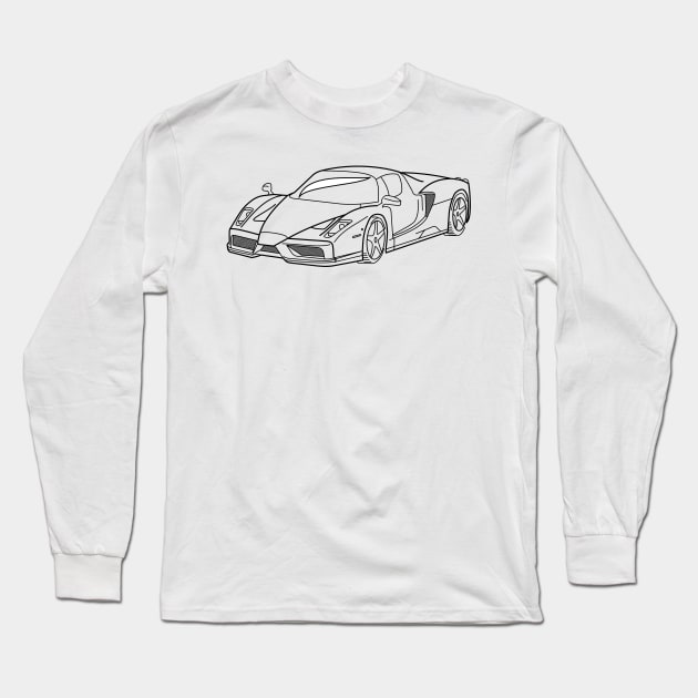 Ferrari ENZO Long Sleeve T-Shirt by Aurealis